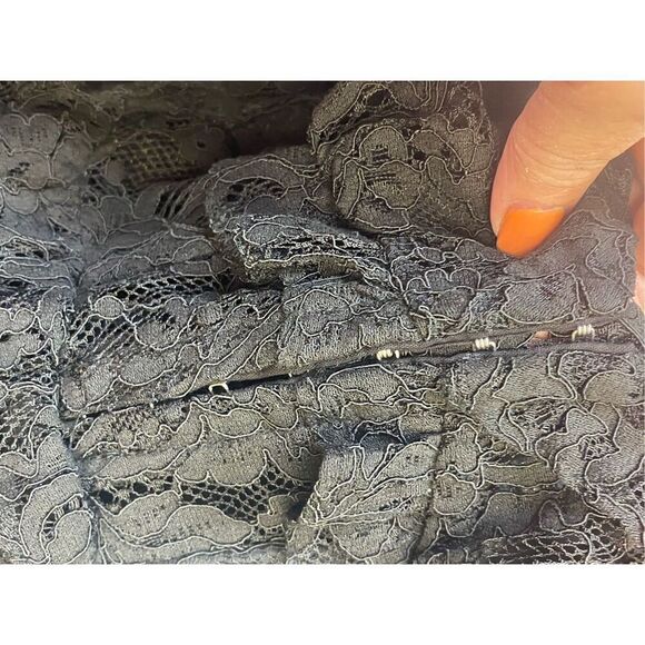 ASTR the Label NWT Chrisley Lace Long Sleeve Mini Dress in Black Size M - Picture 15 of 15